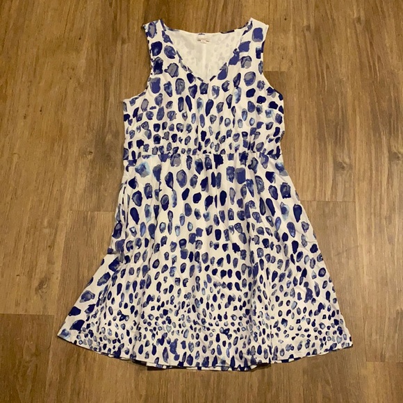 GAP Dresses & Skirts - Gap Blue Polka Dot Dress